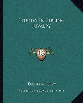 Paperback Studies In Sibling Rivalry Book