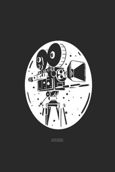 Retro Theater Vintage Kamera: FOTOGRAFEN UND KAMMERMANN NOTIZBUCH 6x9 (A5) 120 Seiten kariert! für Filmer & Kameramänner Fotografie,Theater, Liebhaber ... | Wochenplaner | Organiser | (German Edition)