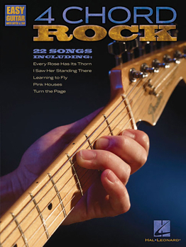 Paperback 4 Chord Rock: Easy Guitar with Notes & Tab Book