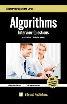 Paperback Algorithms Interview Questions You'll Most Likely Be Asked Book