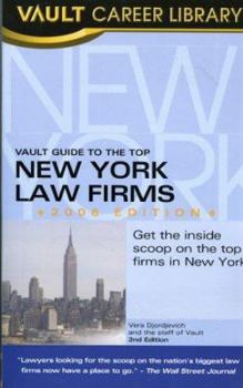 Paperback Vault Guide to the Top New York Law Firms Book