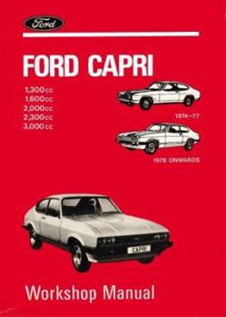 Paperback Ford Capri 13 16 20 23 & 30 Ws Book