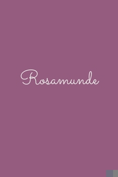 Paperback Rosamunde: notebook with the name on the cover, elegant, discreet, official notebook for notes, dot grid notebook, Book