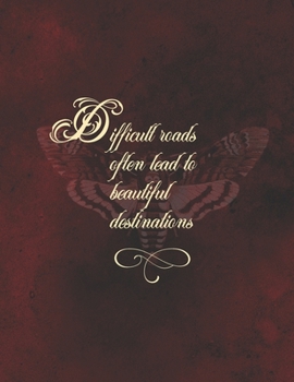 Difficult roads often lead to beautiful destinations 2020 Planer