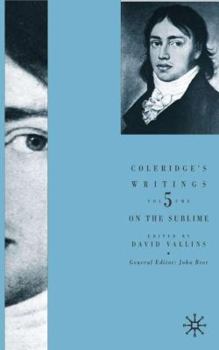 Hardcover Coleridge's Writings: On the Sublime Book