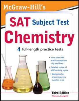 Paperback McGraw-Hill's SAT Subject Test Chemistry, 3rd Edition Book