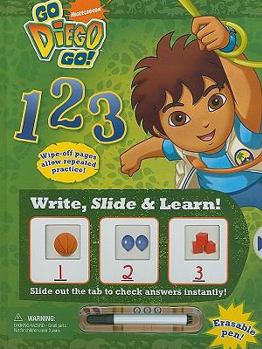 Hardcover Go Diego Go! 123 [With Erasable Pen] Book