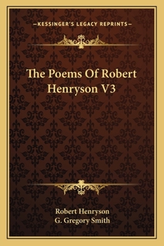 Paperback The Poems Of Robert Henryson V3 Book