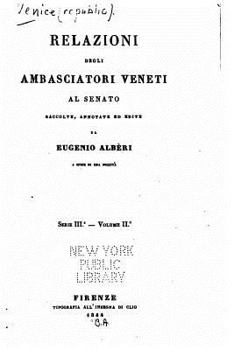 Paperback Relazioni degli ambasciatori veneti al Senato [Italian] Book