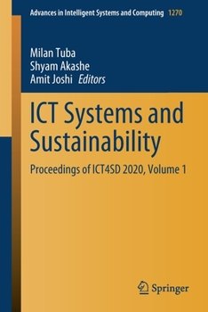 Paperback ICT Systems and Sustainability: Proceedings of Ict4sd 2020, Volume 1 Book