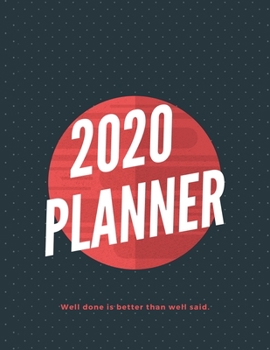 Paperback 2020 Planner Weekly: 2020 Planner undated 52 weeks 8.5 x 11 inches midnight blue Book