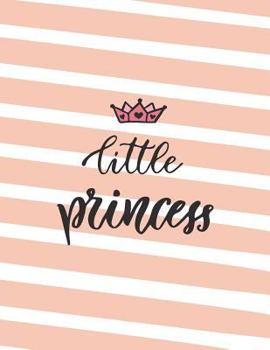 Paperback Little princess: Little princess on orange cover and Dot Graph Line Sketch pages, Extra large (8.5 x 11) inches, 110 pages, White paper Book