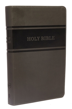 Imitation Leather KJV, Deluxe Gift Bible, Imitation Leather, Gray, Red Letter Edition Book