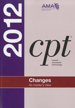 Paperback CPT Changes 2012: An Insider's View (AMA CPT Changes) Book