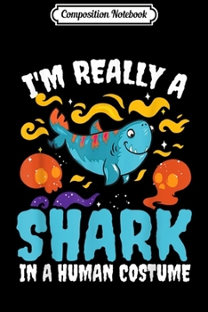 Paperback Composition Notebook: I'm Really A Shark In A Human Costume Journal/Notebook Blank Lined Ruled 6x9 100 Pages Book