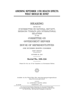 Paperback Assessing September 11th health effects: what should be done? Book