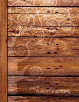 Garden Planner and Journal: Calendar and Diary for 1 Year, Starting Any Time (A soft covered large notebook with a decorative black & white interior from our Rustic range) (Gardening Gifts & Presents)