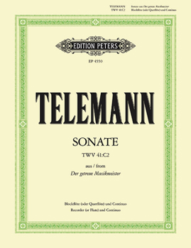 Paperback Sonata in C Form 'Getreuen Musikmeister': For Recorder (Flute, Violin) and Basso Continuo Book