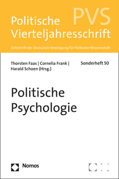 Paperback Politische Psychologie: Pvs Sonderheft 50 [German] Book