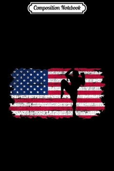 Composition Notebook: Vintage American USA Flag Muay Thai For Kickboxing Cool Gift Journal/Notebook Blank Lined Ruled 6x9 100 Pages