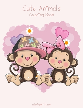 Paperback Cute Animals Coloring Book 1 Book