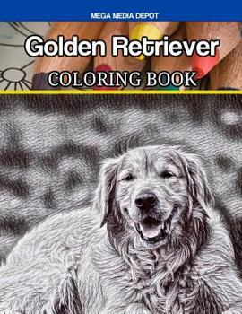 Paperback Golden Retriever Coloring Book