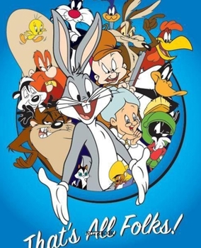 Notebook: Looney Tunes Cartoon Soft Glossy Cover College Ruled Lined Pages Book 7.5 x 9.25 Inches 110 Pages