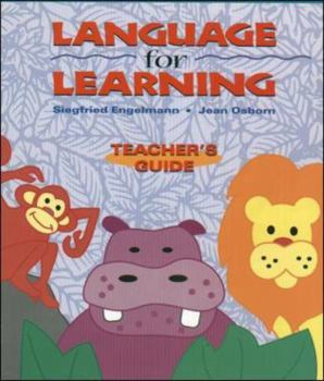 Paperback Language for Learning, Grade Levels Pre-K - 2, Teacher's Guide Book