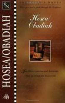 Paperback Shepherd's Notes: Hosea/Obadiah Book
