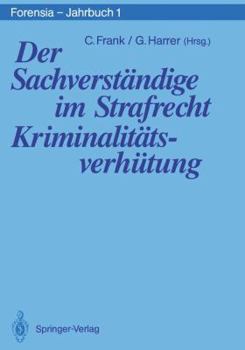 Paperback Der Sachverständige Im Strafrecht Kriminalitätsverhütung [German] Book