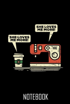 sewing machine and coffee - Notebook – Notizbuch – 100 Seiten – 100 Pages – Journal