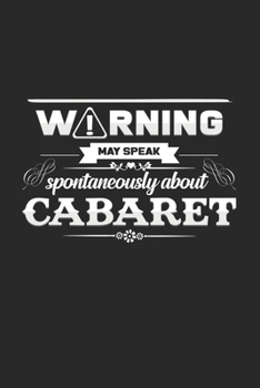 Paperback May speak about cabaret: 6x9 Cabaret - grid - squared paper - notebook - notes Book