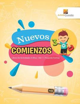Paperback Nuevos Comienzos: Libros De Actividades 4 Años Vol -1 Trazando Formas [Spanish] Book
