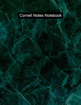 Cornell Notes Notebook: Green Abstract Cornell Notebook for College, University, High School, Business or Research Notes|8.5x11|110 Pages|Efficient Way to Use Cornell Method Note Taking System