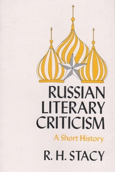 Paperback Russian Literary Criticism: A Short History Book