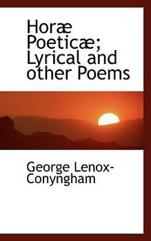 Paperback Hor Poetic ; Lyrical and Other Poems Book