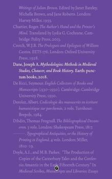 Paperback Mythodologies: Methods in Medieval Studies, Chaucer, and Book History Book