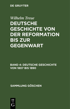 Hardcover Deutsche Geschichte von 1807 bis 1890 [German] Book