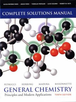 Paperback General Chemistry Complete Solutions Manual: Principles and Modern Applications Book