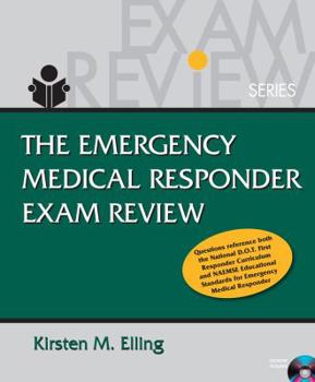 Paperback Emergency Medical Responder Exam Review [With CDROM] Book