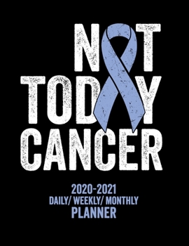 Paperback Not Today Stomach Cancer: 2020 -2021 Daily/ Weekly/ Monthly Planner: Stomach Cancer Awareness: 2-Year Personal Planner with Grid Calendar Periwi Book