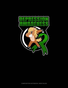 Paperback Depression Awareness Horse: Composition Notebook: Wide Ruled Book