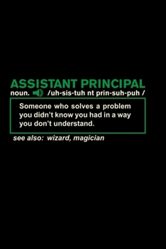 Notebook Assistant Principal Definition: Notebook and diary for assistant principal and as school principal gift