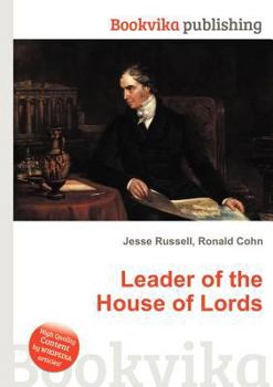 Paperback Leader of the House of Lords Book