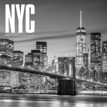 Calendar New York City Black & White 2021 Square Book