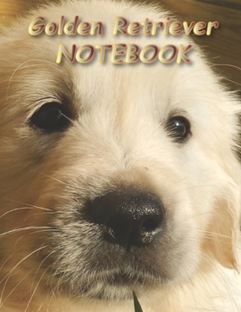 Paperback Golden Retriever NOTEBOOK: Dog Notebooks and Journals 110 pages (8.5"x11") Book