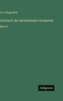 Hardcover Lehrbuch der darstellenden Geometrie: Band II [German] Book
