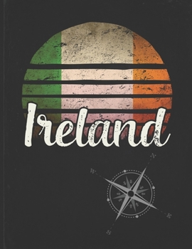 Ireland: Irish Vintage Flag Personalized Retro Gift Idea for Coworker Friend or Boss  2020 Calendar Daily Weekly Monthly Planner Organizer