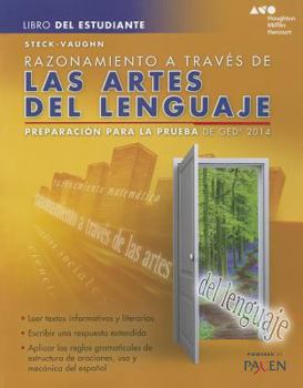 Paperback Razonamiento a Traves de Las Artes del Lenguaje(libro del Estudiante): Test Prep 2014 GED [Spanish] Book