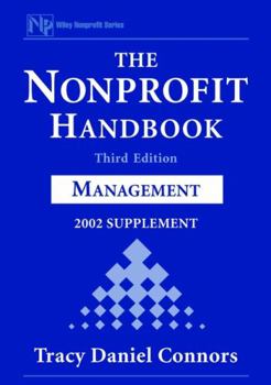 Paperback The Nonprofit Handbook, 2002 Supplement: Management Book